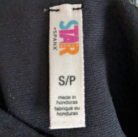 Star Power By Spanx Black Tummy Control Cropped Leggings Sz S - Picture 3 of 5